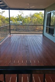 Outdoor entertainment balcony